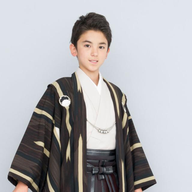 小学生 着物 ジュニア 男児 羽織 袴 レンタル 往復送料無料 九重